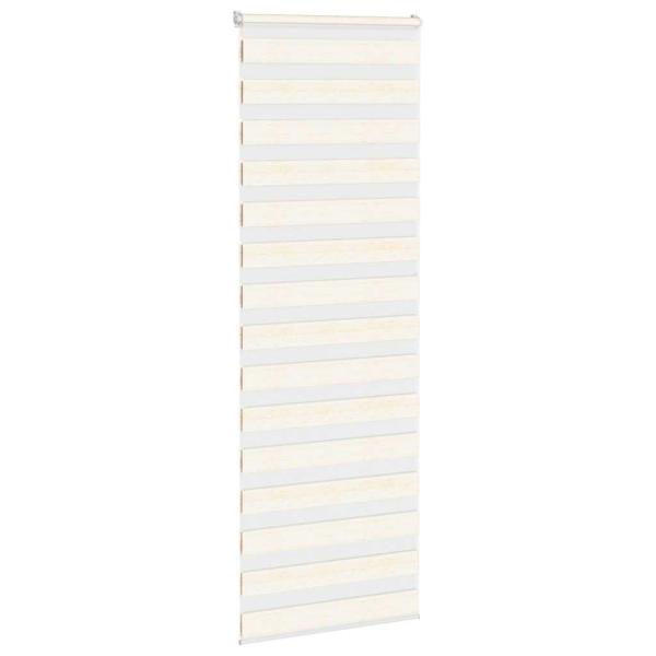 Doppelrollo Marmorbeige 90x230 cm Stoffbreite 85,9 cm Polyester