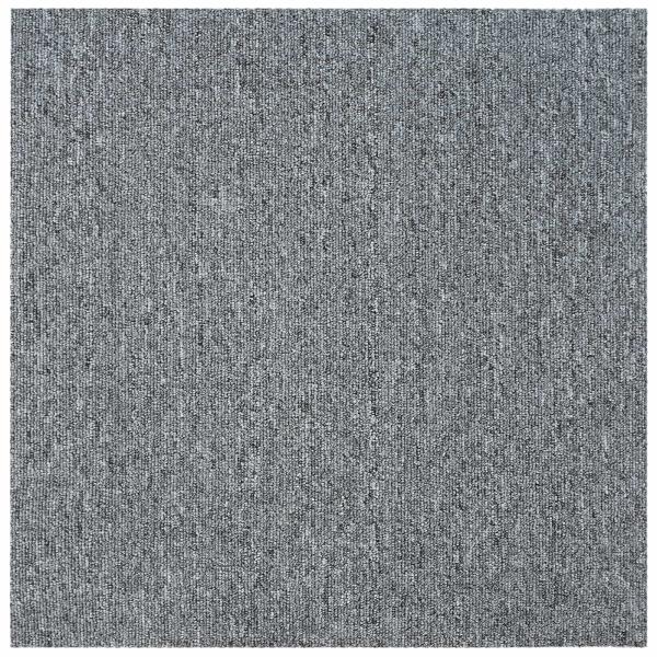 Teppichfliese Hellgrau 50 x 50 cm 36 stk. PP und Bitumen