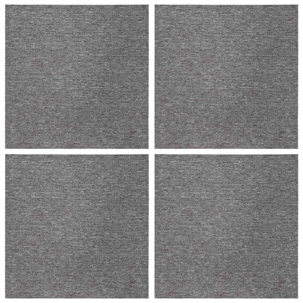 Teppichfliese Braun 50 x 50 cm 4 stk. PP und Bitumen