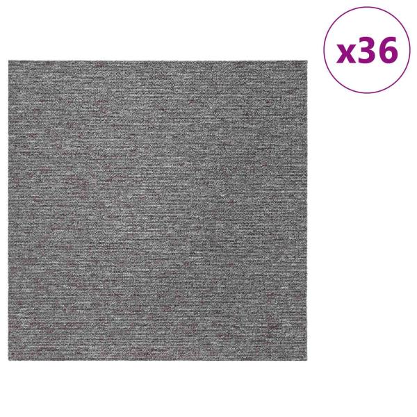 Teppichfliese Braun 50 x 50 cm 36 stk. PP und Bitumen