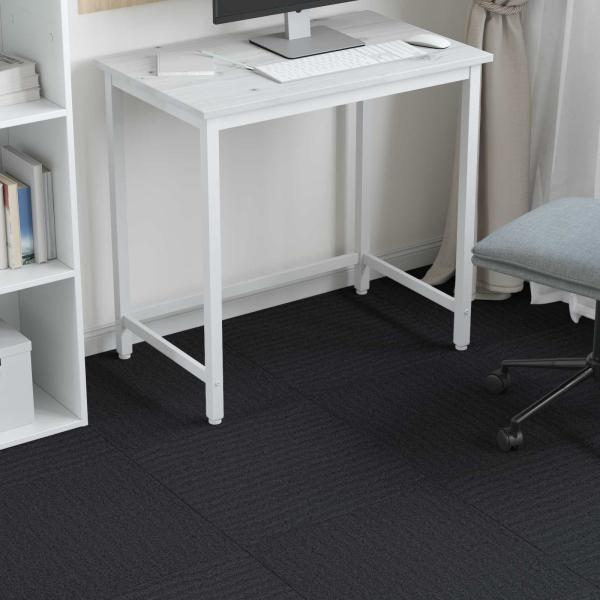 Teppichfliese Dunkelgrau 50 x 50 cm 36 stk. PP und Bitumen