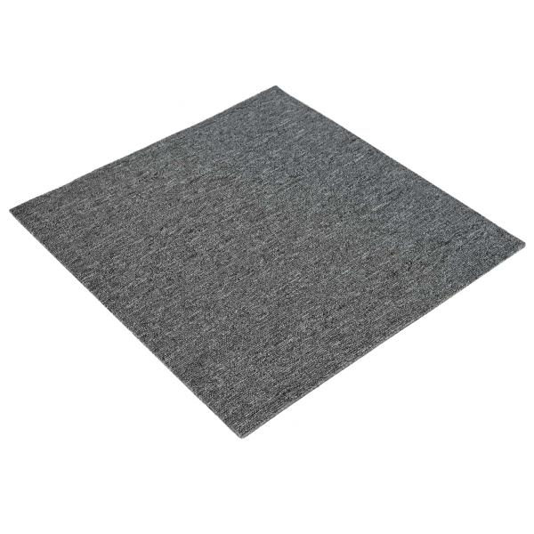 Teppichfliese Mittelgrau 50 x 50 cm 20 stk. PP und Bitumen