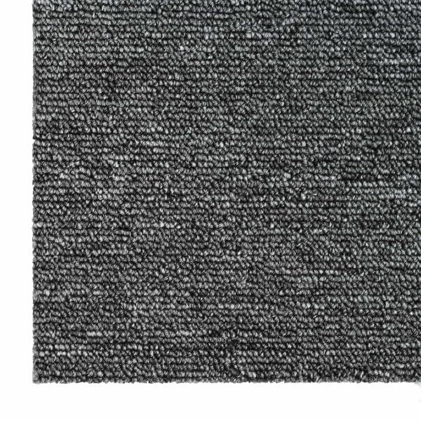 Teppichfliese Mittelgrau 50 x 50 cm 36 stk. PP und Bitumen