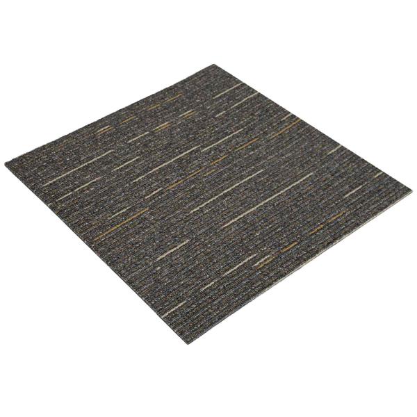 Teppichfliese Gestreift Hellbraun 50 x 50 cm 36 stk.