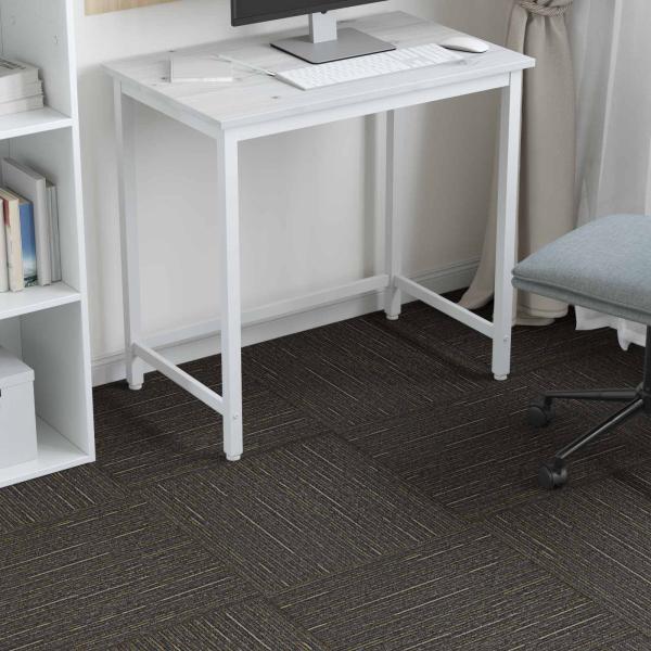 Teppichfliese Gestreift Hellbraun 50 x 50 cm 36 stk.