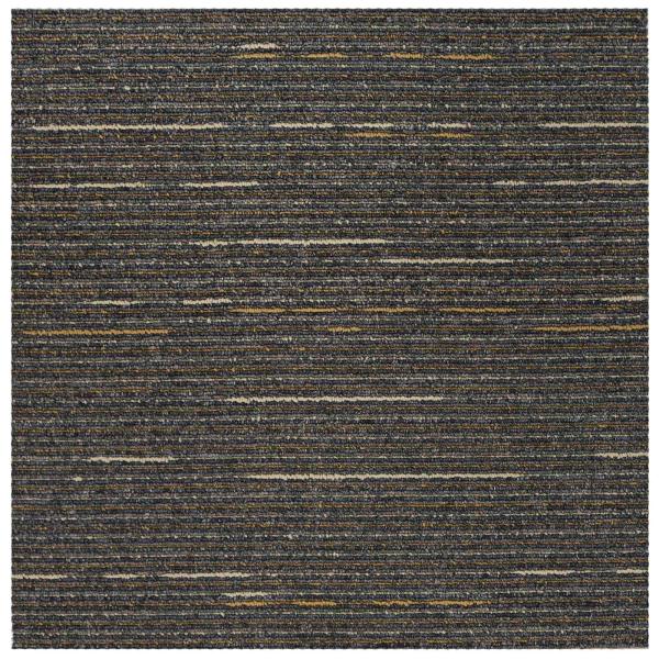 Teppichfliese Gestreift Hellbraun 50 x 50 cm 36 stk.