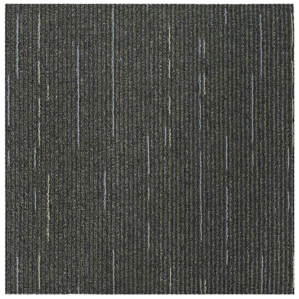 Teppichfliese Gestreift Hellgrün 50 x 50 cm 36 stk.