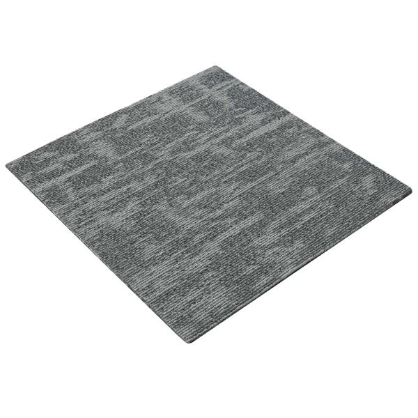 Teppichfliese Rockgrau 50 x 50 cm 36 stk. PP und Bitumen