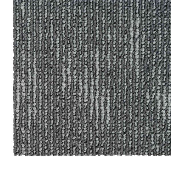 Teppichfliese Betongrau 50 x 50 cm 4 stk. PP und Bitumen