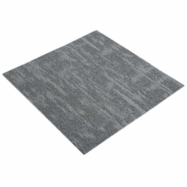 Teppichfliese Betongrau 50 x 50 cm 36 stk. PP und Bitumen