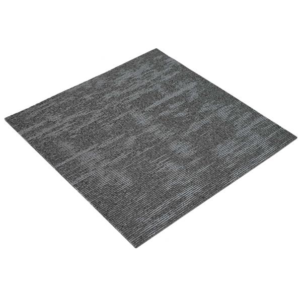 Teppichfliese Dunkelgrau 50 x 50 cm 36 stk. PP und Bitumen