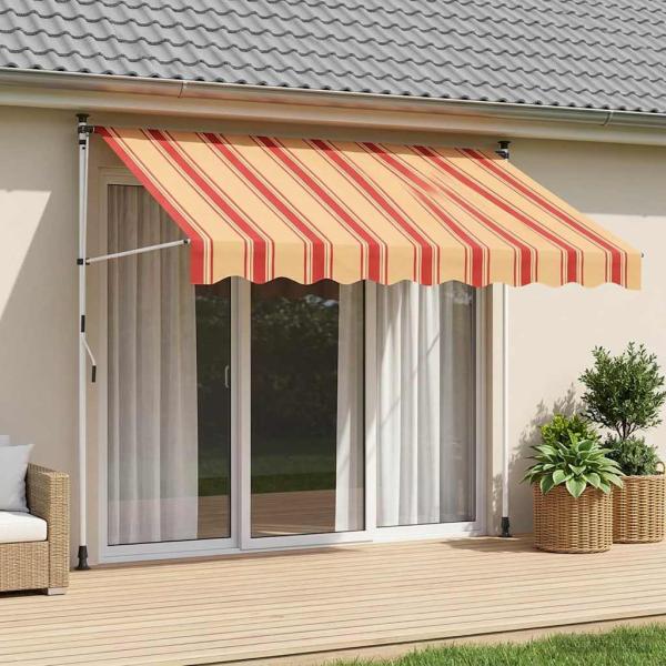 ARDEBO.de - Manuell einziehbare Markise Mehrfarbig 350 x 115 x 300 cm