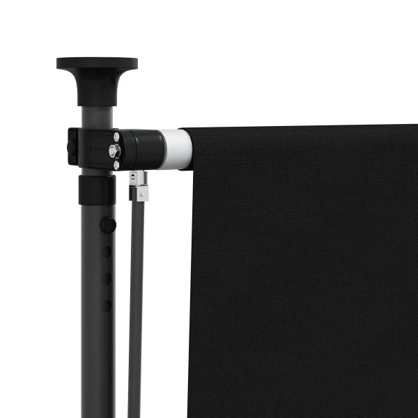 Outdoor Rollo Schwarz 150 x 270 cm