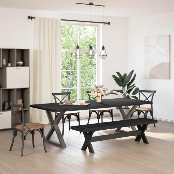 ARDEBO.de - Esstischbank NOAIN 180 x 41 x 45 cm Massives Kiefernholz
