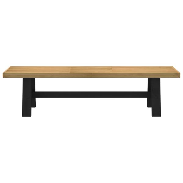 Esstischbank NOAIN 160 x 41 x 45 cm Massives Kiefernholz Natur