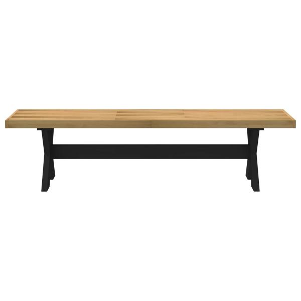 Esstischbank NOAIN 160 x 41 x 45 cm Massives Kiefernholz Natur