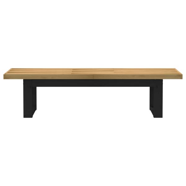 Esstischbank NOAIN 160 x 41 x 45 cm Massives Kiefernholz Natur