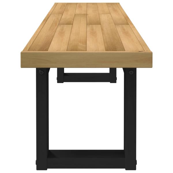 Esstischbank NOAIN 160 x 41 x 45 cm Massives Kiefernholz Natur