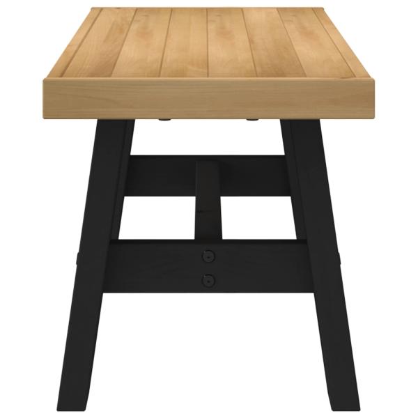 Esstischbank NOAIN 120 x 41 x 45 cm Massives Kiefernholz Natur