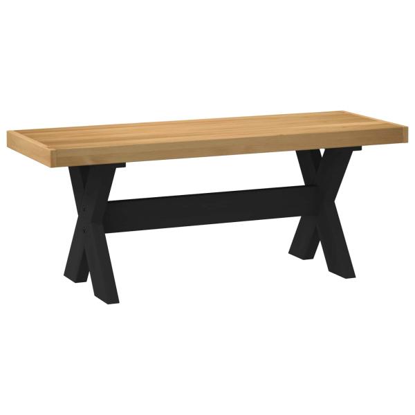 Esstischbank NOAIN 120 x 41 x 45 cm Massives Kiefernholz Natur