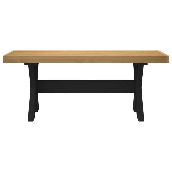 Esstischbank NOAIN 120 x 41 x 45 cm Massives Kiefernholz Natur