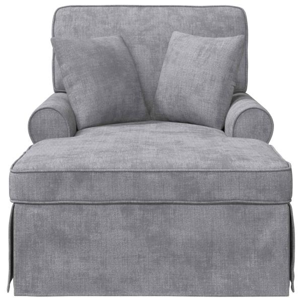Chaise Lounge mit Rock Hellgrau 157 x 91 x 91 cm ARES