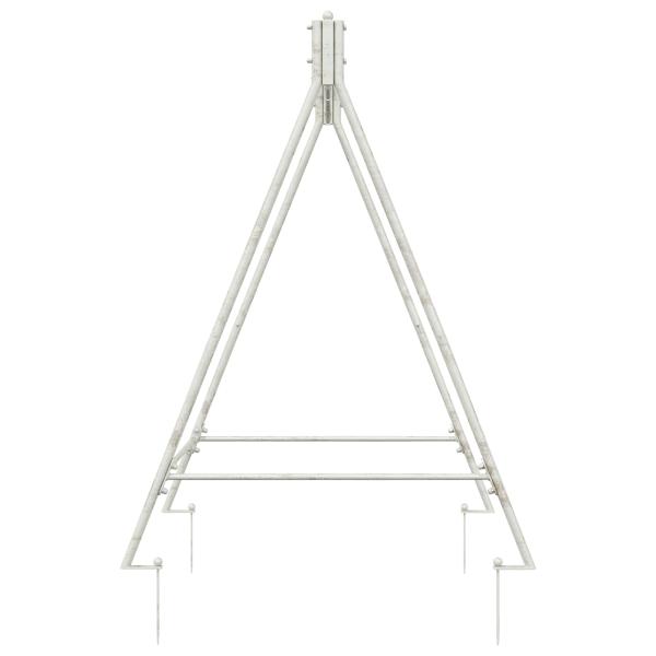 Schaukelrahmen Antik Weiß 113 x 121,5 x 168 cm Stahl