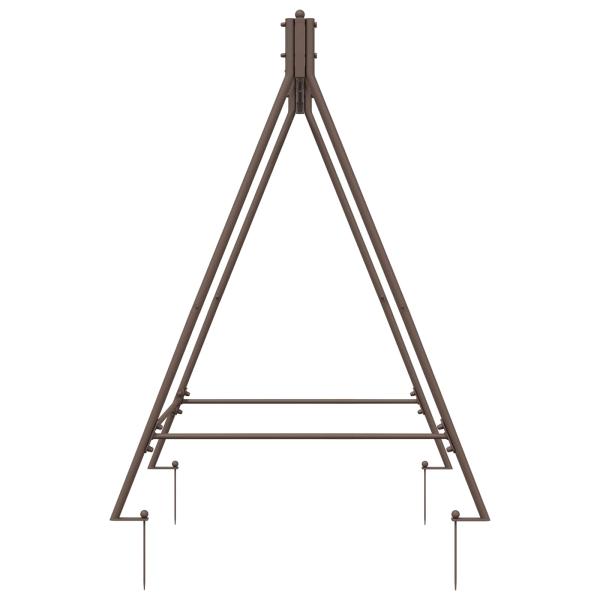 Schaukelrahmen Antikbraun 113 x 121,5 x 168 cm Stahl