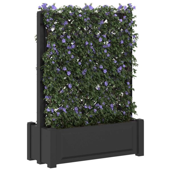 Großer Pflanzer mit Spalier Anthrazit 99,5 x 43 x 133,5 PP