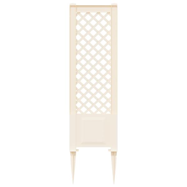 Trellis mit Spike PP Weiß