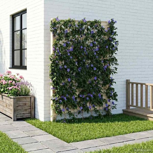 ARDEBO.de - Trellis mit Spike PP Weiß