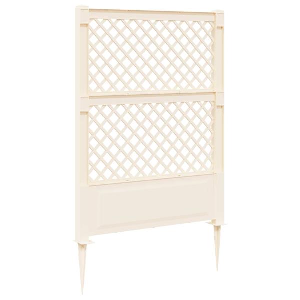 Trellis mit Spike PP Weiß