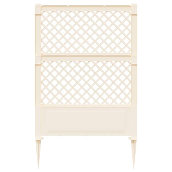 Trellis mit Spike PP Weiß