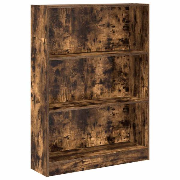 B?cherregal R?uchereiche 80x24x109 cm Holzwerkstoff