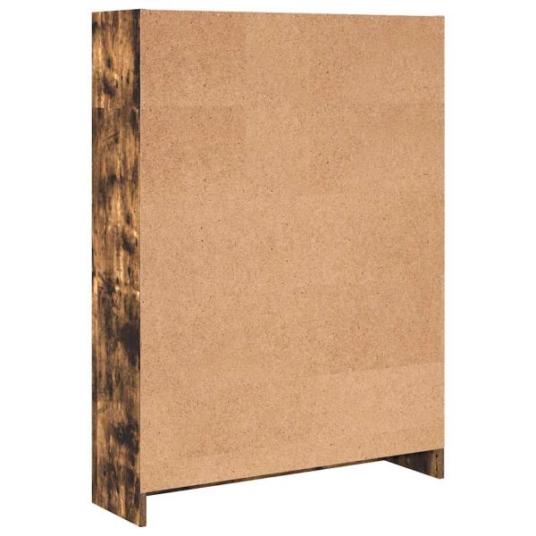 B?cherregal R?uchereiche 80x24x109 cm Holzwerkstoff