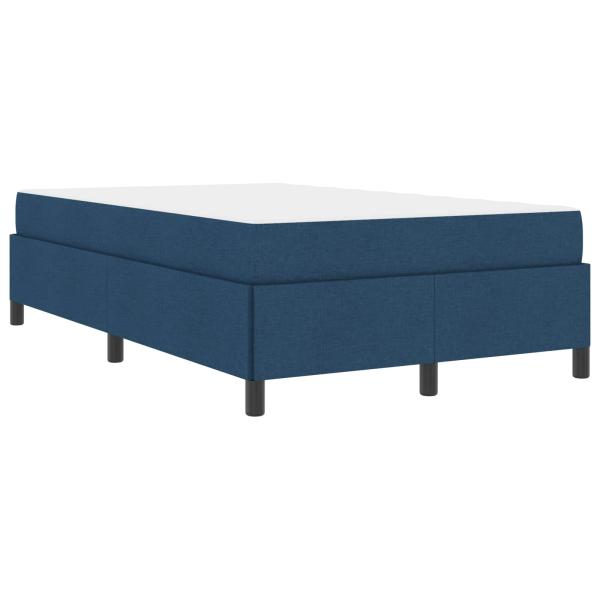 Boxspringbett Blau 120 x 200 cm Stoff