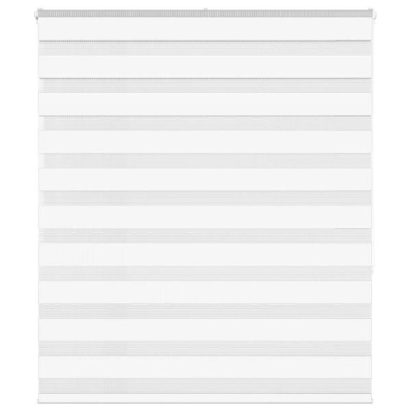 ARDEBO.de - Doppelrollo Weiß 135x150 cm Stoffbreite 130,9 cm Polyester