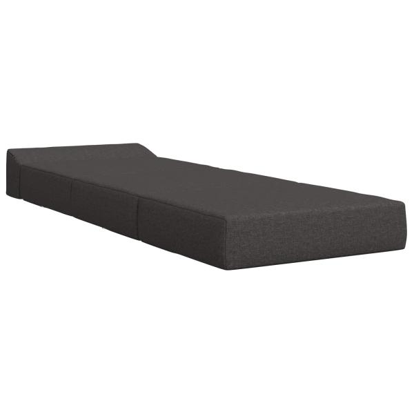 Klappsofa Bett Dunkelgrau 200 x 70 x 15 cm Stoff