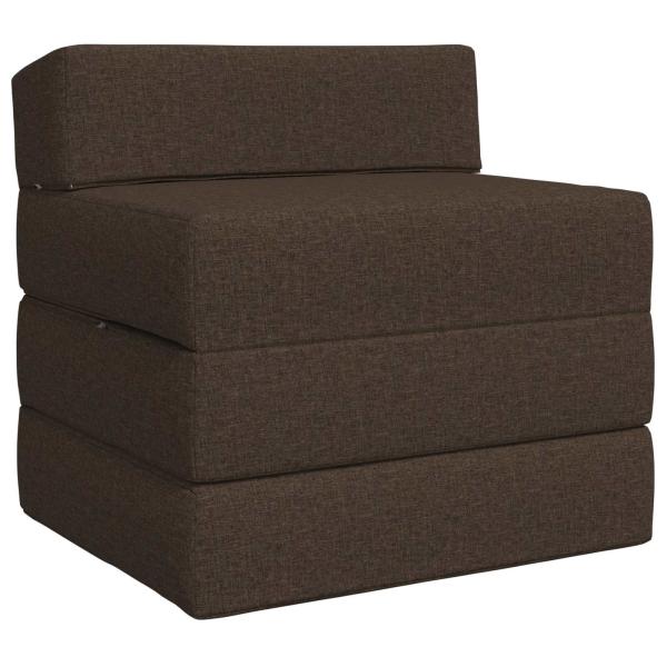 Klappsofa Bett Taupe 70 x 60 x 63 cm Stoff