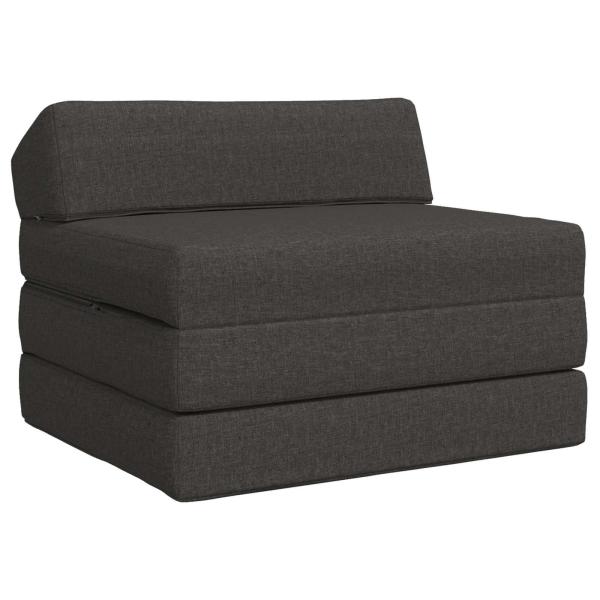 ARDEBO.de - Klappsofa Bett Dunkelgrau 200 x 70 x 10 cm Stoff