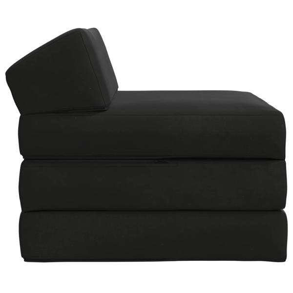 Klappsofa Bett Schwarz 70 x 60 x 49 cm Samt