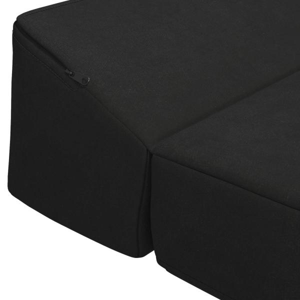 Klappsofa Bett Schwarz 70 x 60 x 49 cm Samt