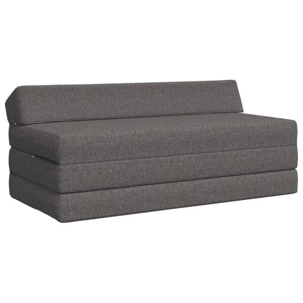 ARDEBO.de - Klappsofa Bett Hellgrau 120 x 60 x 49 cm Stoff