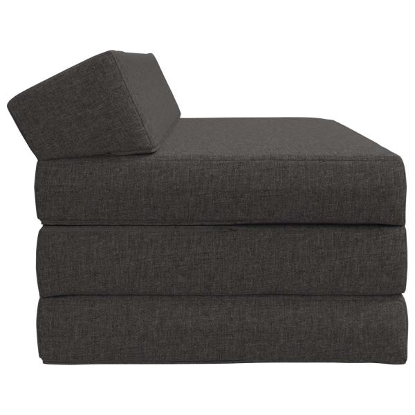 Klappsofa Bett Dunkelgrau 120 x 60 x 49 cm Stoff