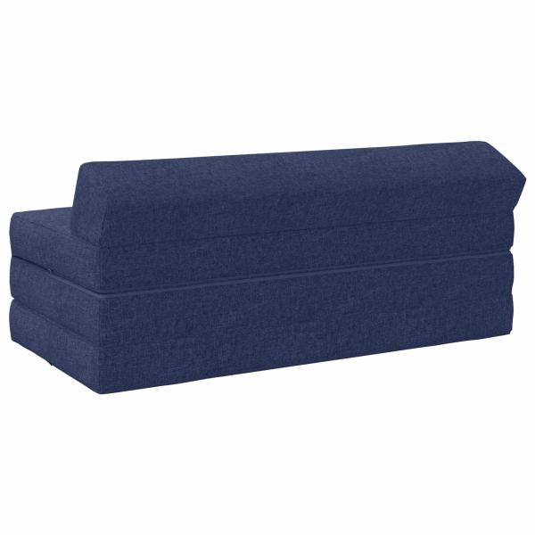 Klappsofa Bett Blau 120 x 60 x 49 cm Stoff