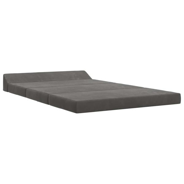 Klappsofa Bett Dunkelgrau 120 x 60 x 49 cm Stoff
