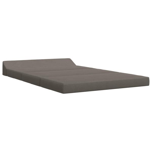 Klappsofa Bett Hellgrau 120 x 60 x 49 cm Stoff