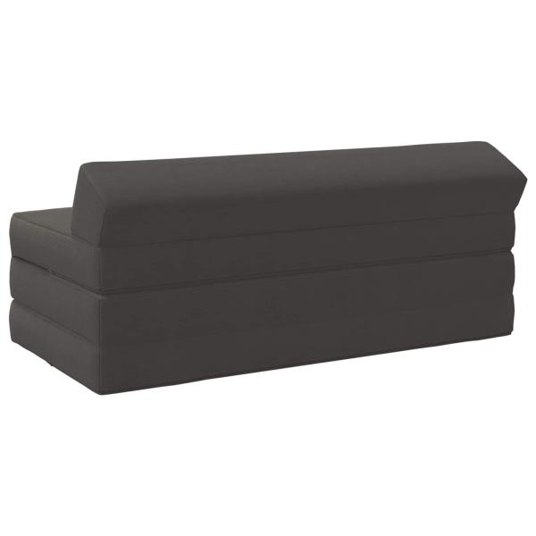 Klappsofa Bett Dunkelgrau 120 x 60 x 49 cm Stoff