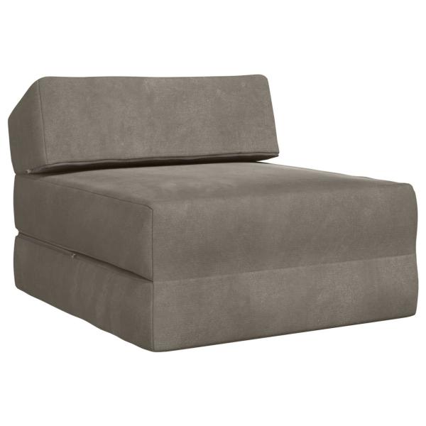 Klappsofa Bett Hellgrau 60 x 70 x 41 cm Stoff