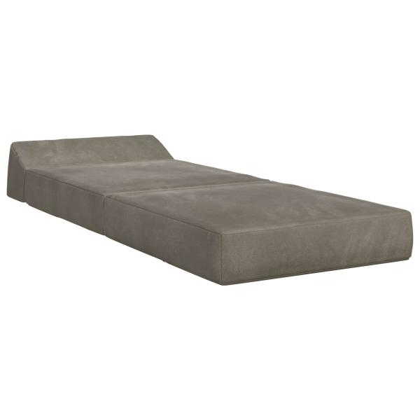 Klappsofa Bett Hellgrau 60 x 70 x 41 cm Stoff